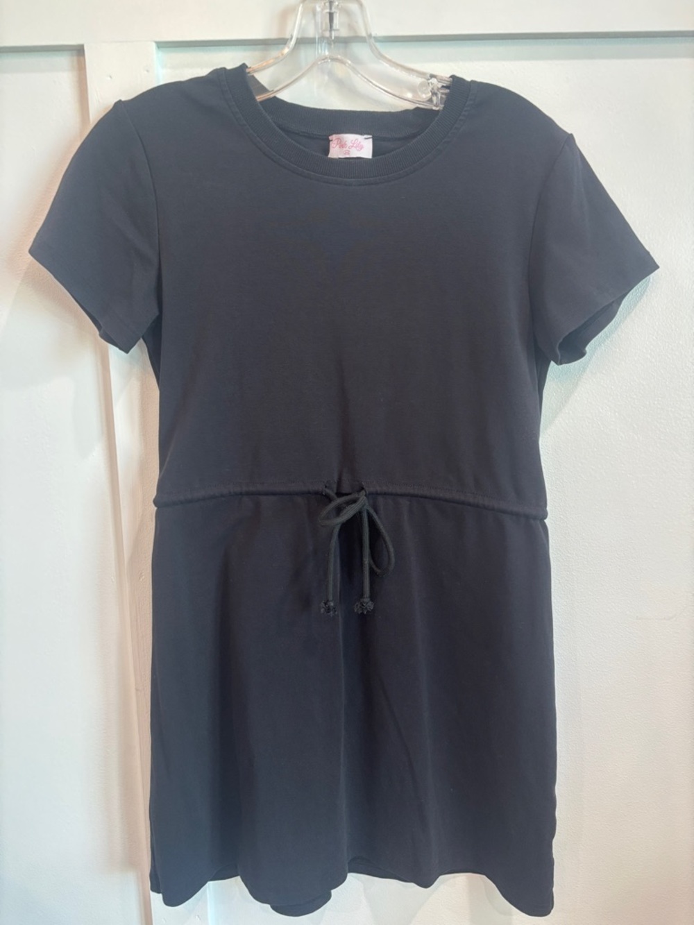 Pink Lily Black Crewneck Short Sleeve Dress